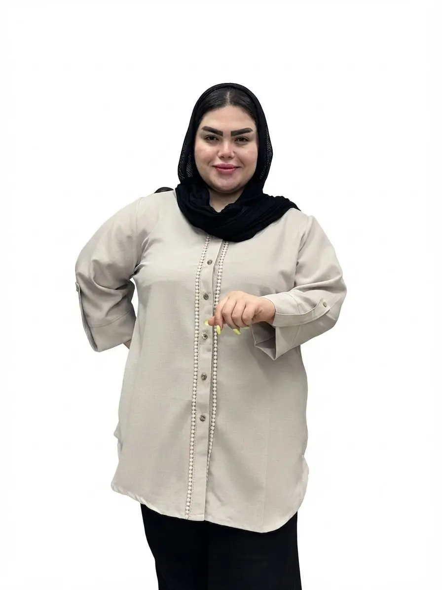 شومیز سایز بزرگ زنانه دونه عدسی
